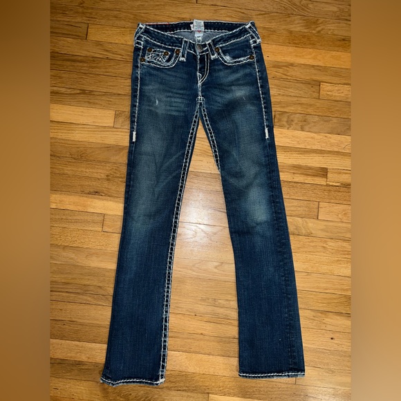True Religion Johnny Super T Jeans Bootcut Women’s Size 28 - Picture 3 of 5